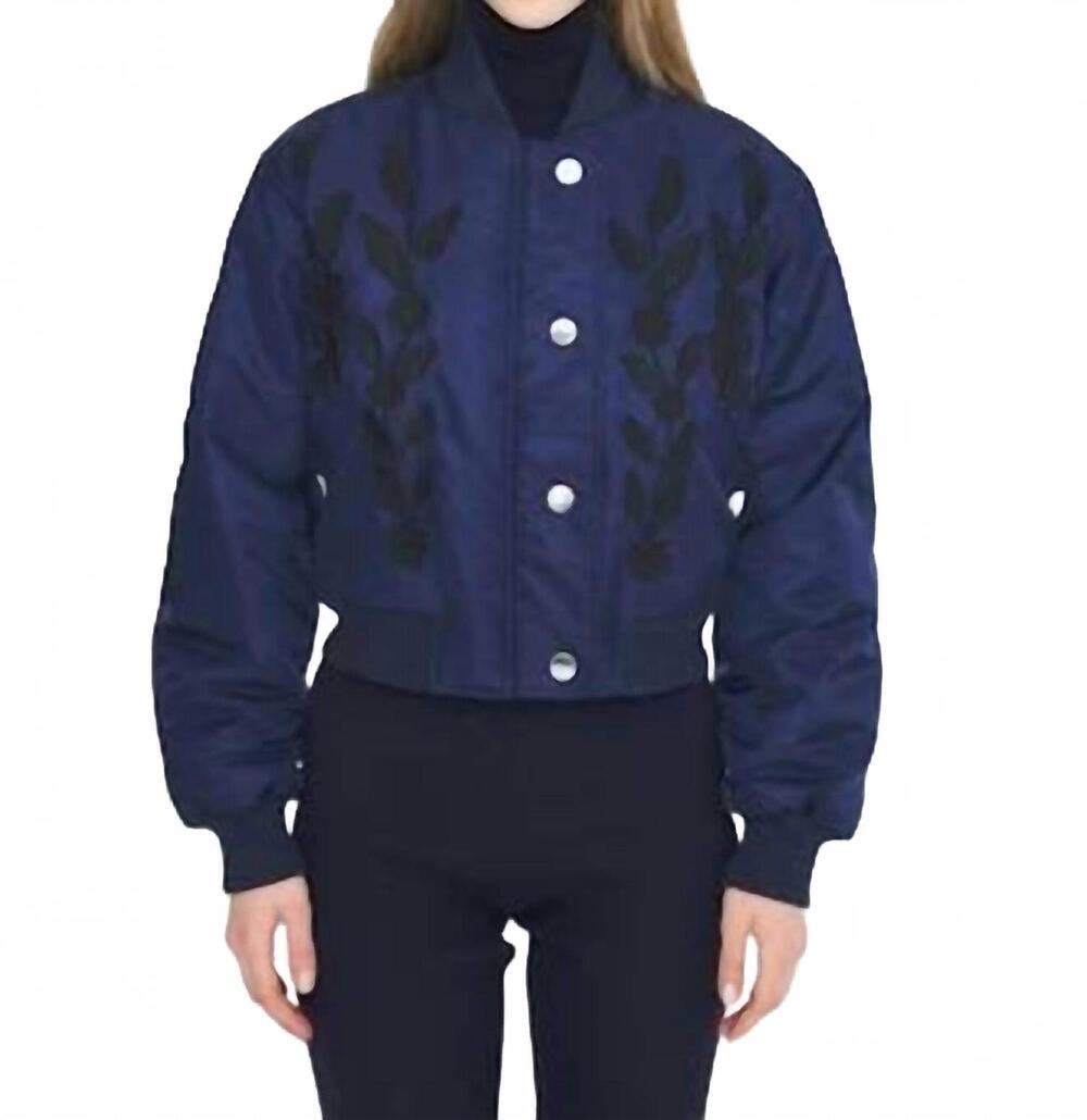 NEW ANTIK BATIK mavric bomber jacket in navy